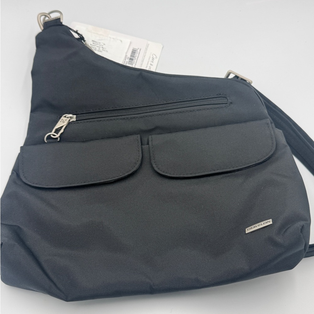 Travelon Anti-Theft Cross-Body Bag, Two Pocket Crossbody, bag - Picture 2 of 15